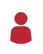 user icon representing individual service or client focus