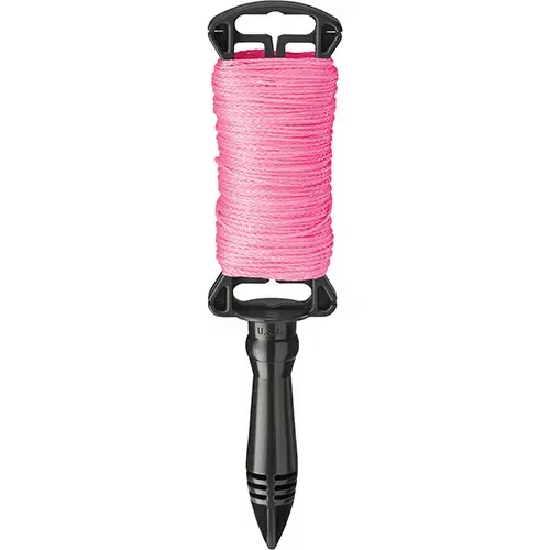 Miniature : Bobine de ficelle rose en nylon tressé 250m
