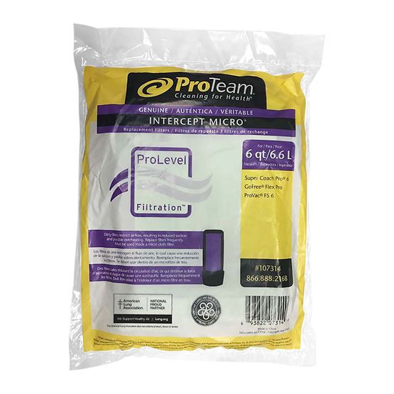 Miniature : 107314 ProTeam - Sac aspirateur Intercept Micro Super CoachPro 6 GoFit 6 - 10Sac