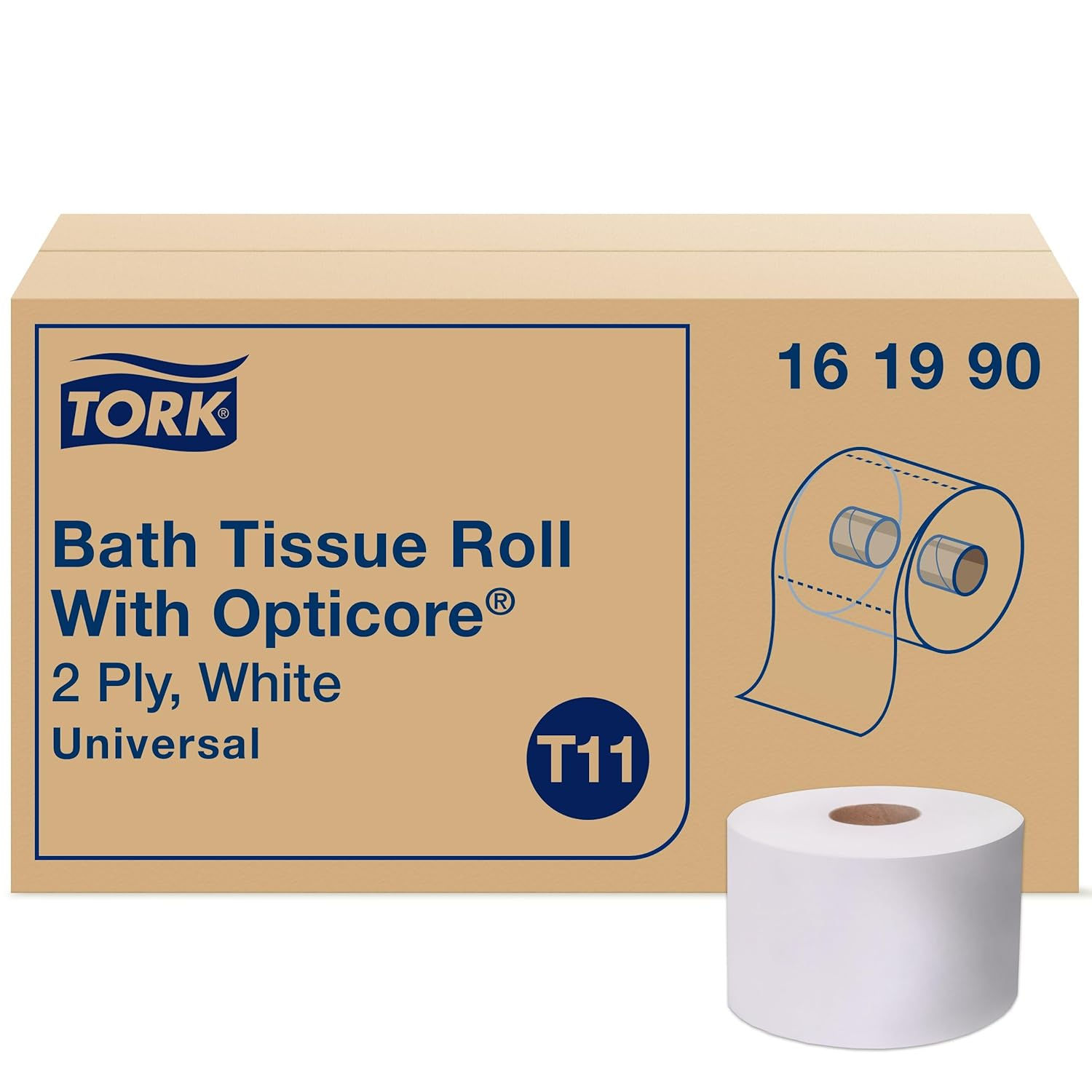 161990 Tork - Captive Jumbo Toilet Paper - 288.3 ft - 36 rlx