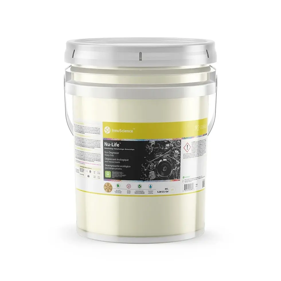 Nu-Life Nettoyant industriel biotech : Élimination de l’huile, graisse et odeurs