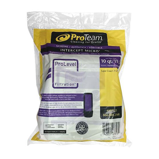 Miniature : 107313 ProTeam - Sac aspirateur Intercept Micro Super Coach10 ProTeam - 10 / pqt