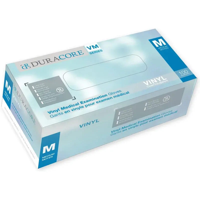 boite de Gant de vinyle médical 3.5mil - M