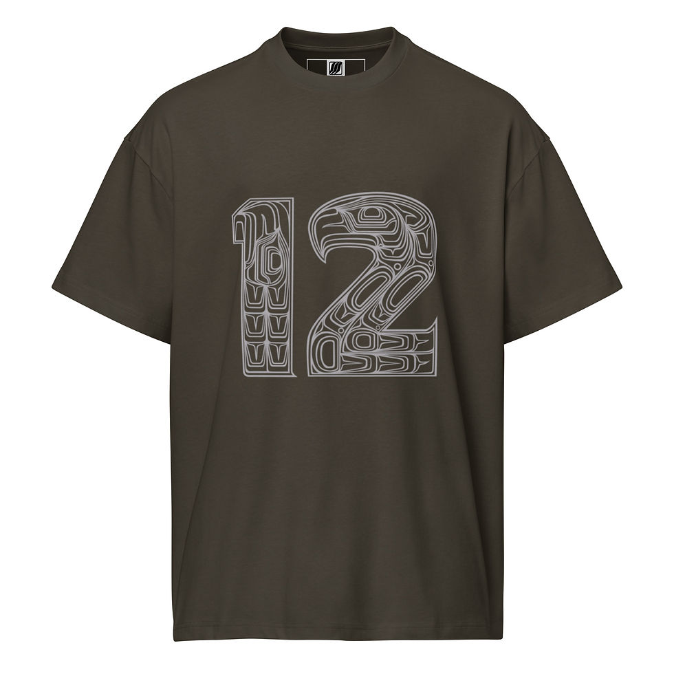 Thumbnail: Native 12 Outline men’s box tee