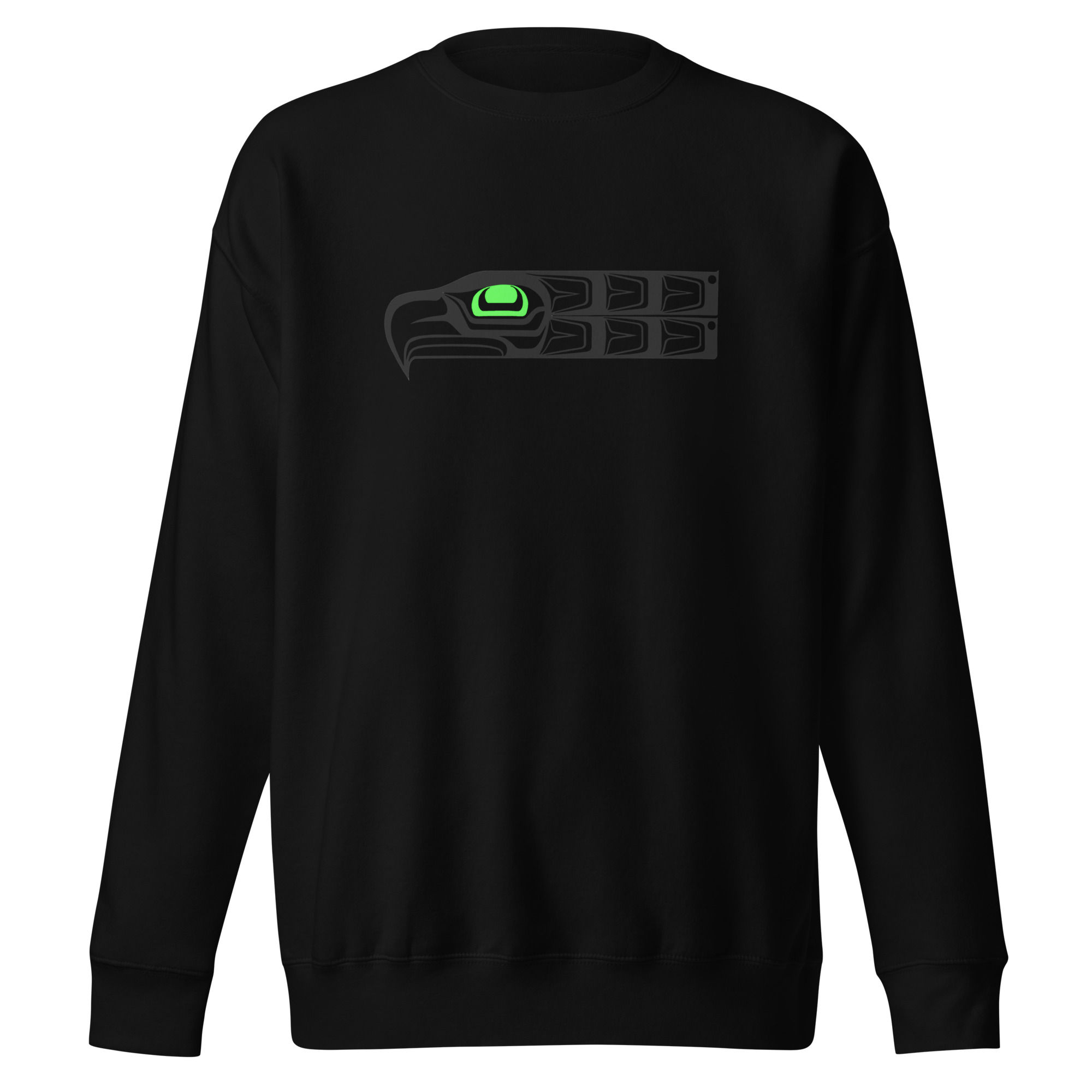 Darkside Green Eye Hawk Unisex Cotton Sweatshirt