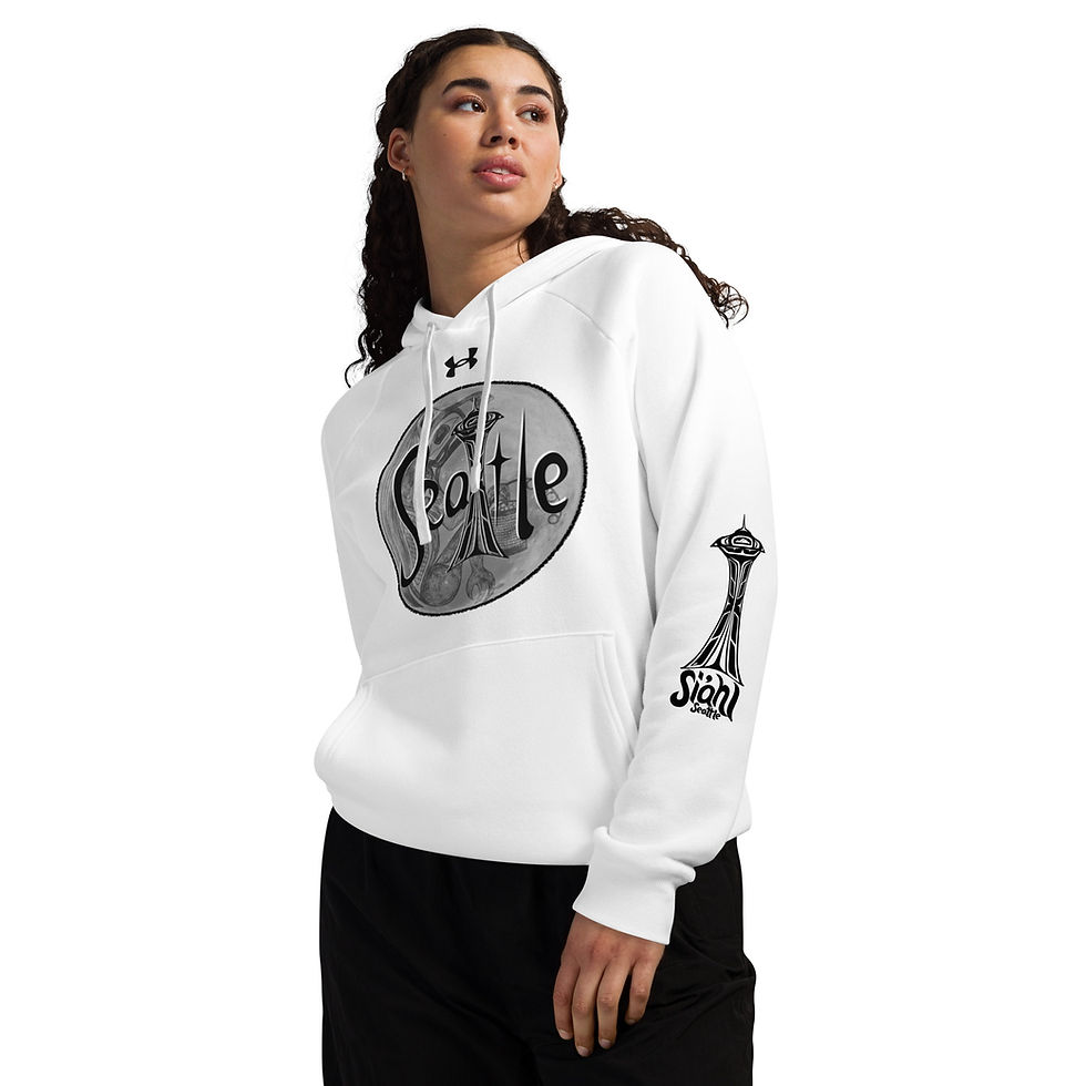 Thumbnail: Raven Moon Over SeaTtle Under Armour® hoodie