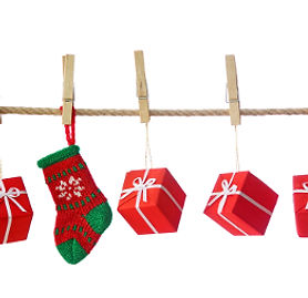 Christmas gifts and Christmas stocking