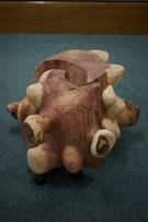Tetas & Friends. 2021. Wood and castor wheels. 80 x70 x 50 cm. Photo by Orion Zuyderhoff-G
