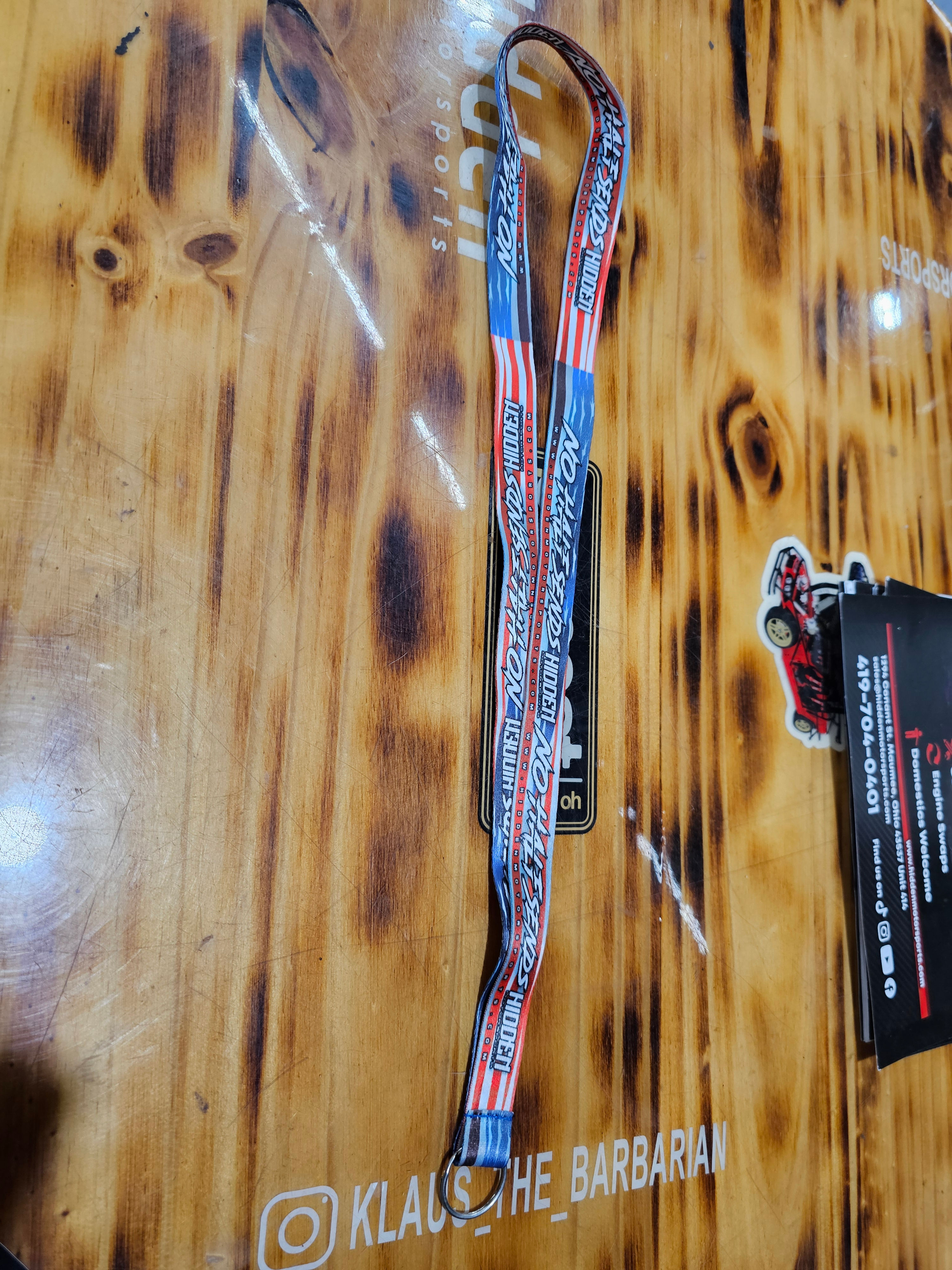Hidden Motorsports No Half Sends Lanyard
