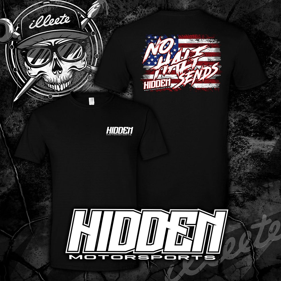 No Half Sends American Flag - Tee
