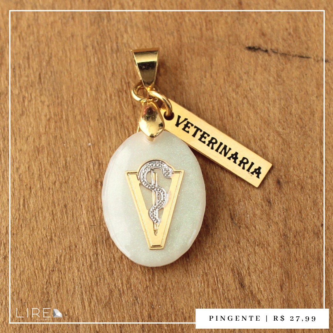 Pingente profissão veterinária