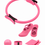 Miniature : Kit de pilates avec anneau (violet, rose, vert)