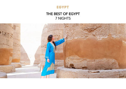 The Best of Egypt vacation: 7-night journey exploring ancient pyramids, the Nile River, and historic temples, tailored by CVR Travel.