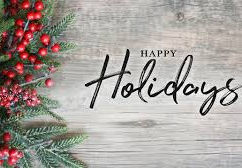 Year-End Holiday Notice