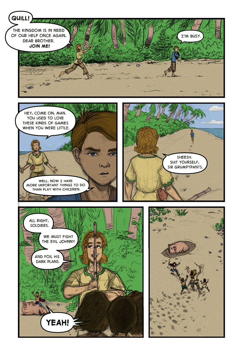 Spell Stone Comic, Spellstones, page 4 colors