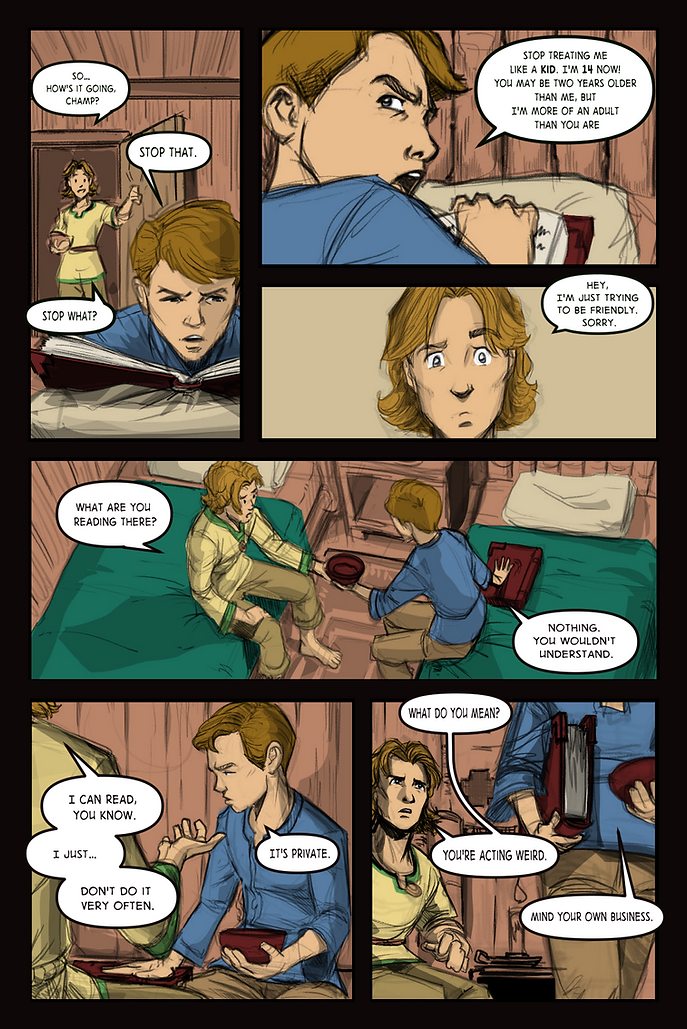 Spell Stone Comic, Spellstones, page 6 colors