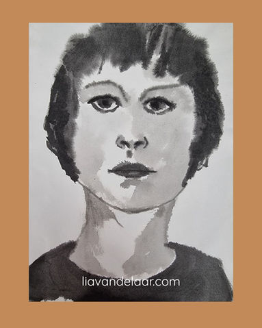 Inkt op papier, een vrouw: durf je  niet of wil je niet?  