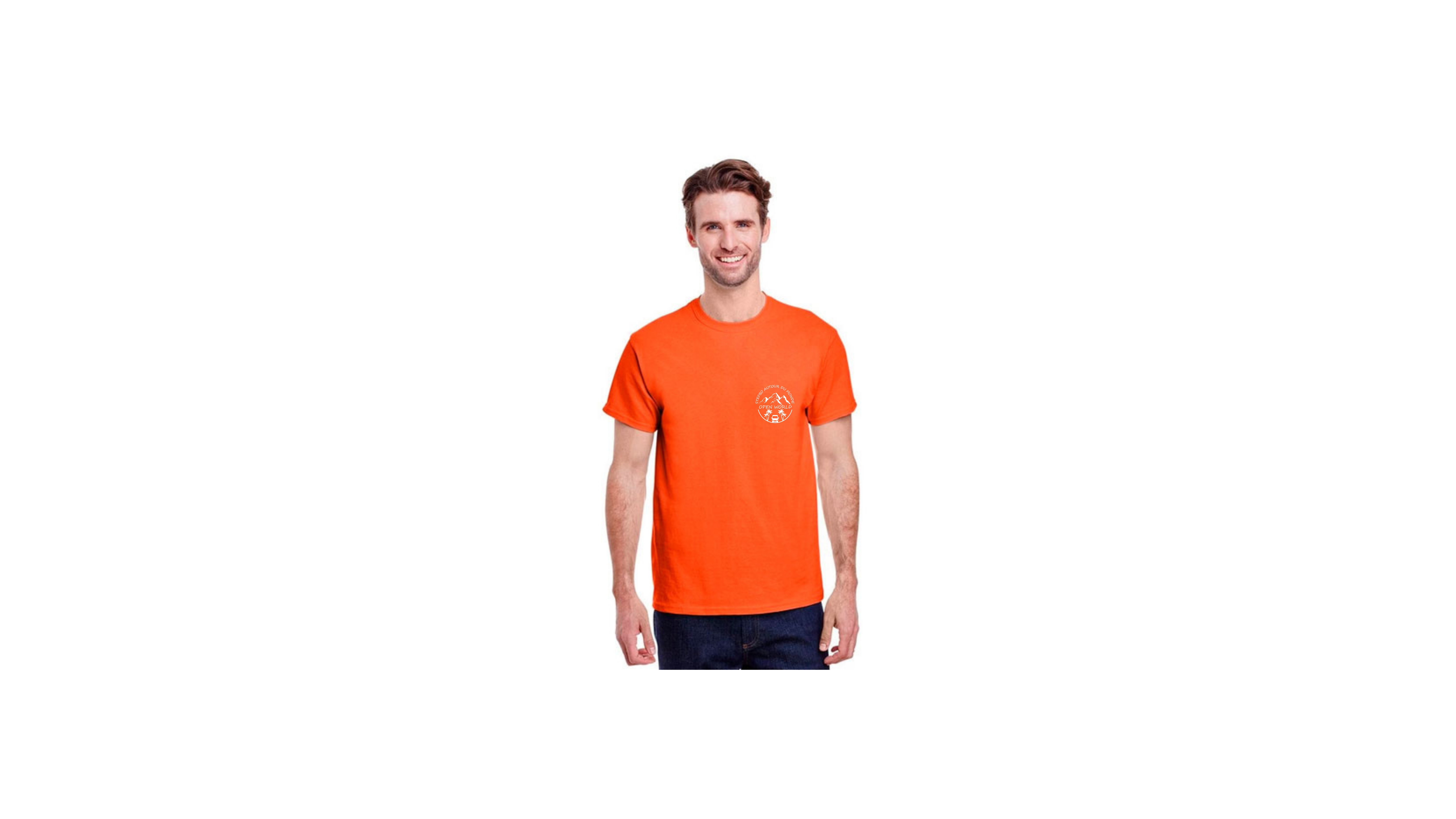 T-Shirt StefBo - L’Essentiel du Road Trip -Orange