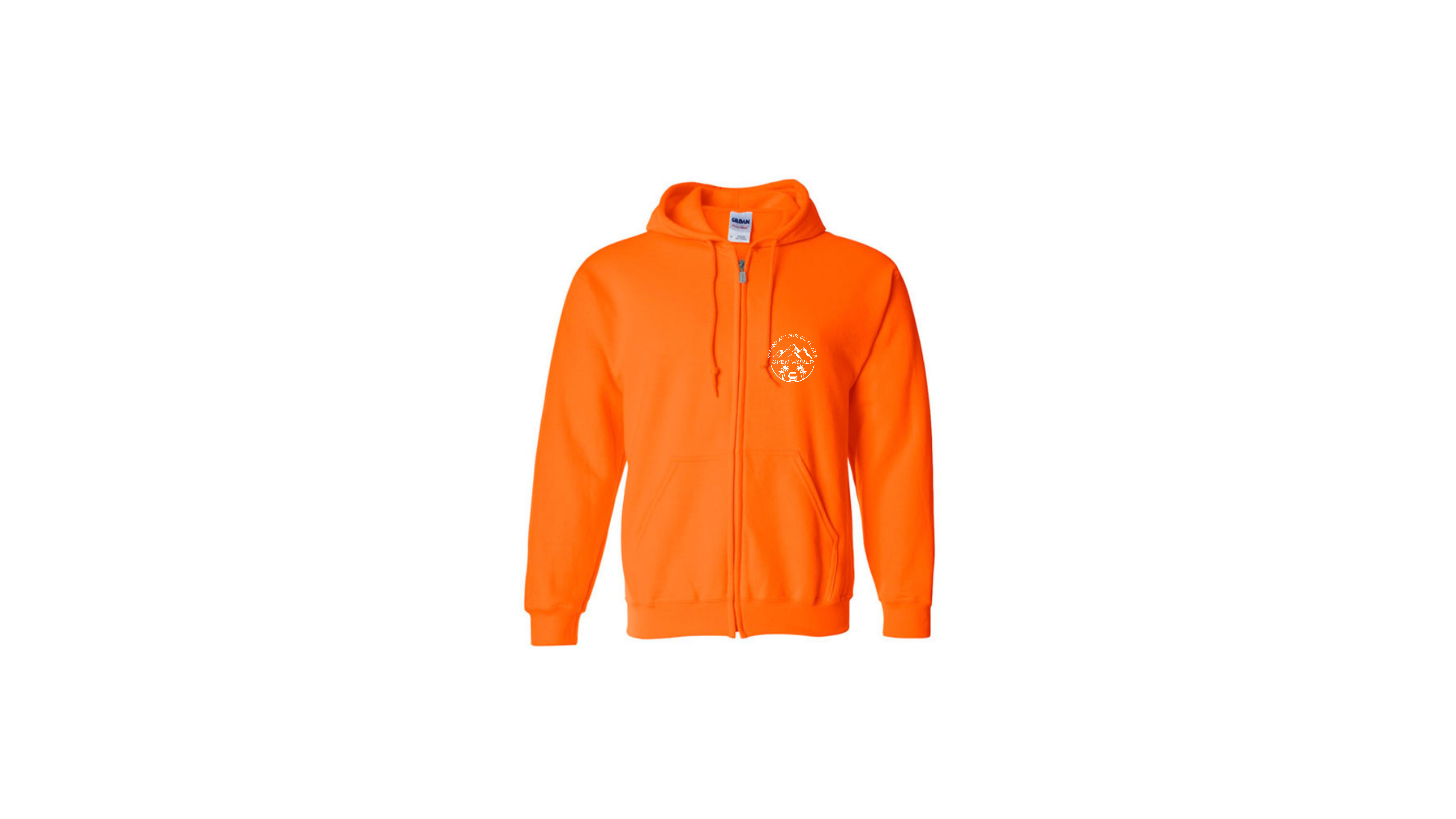 Hoodie Zippé Stefbo Équinox - Orange