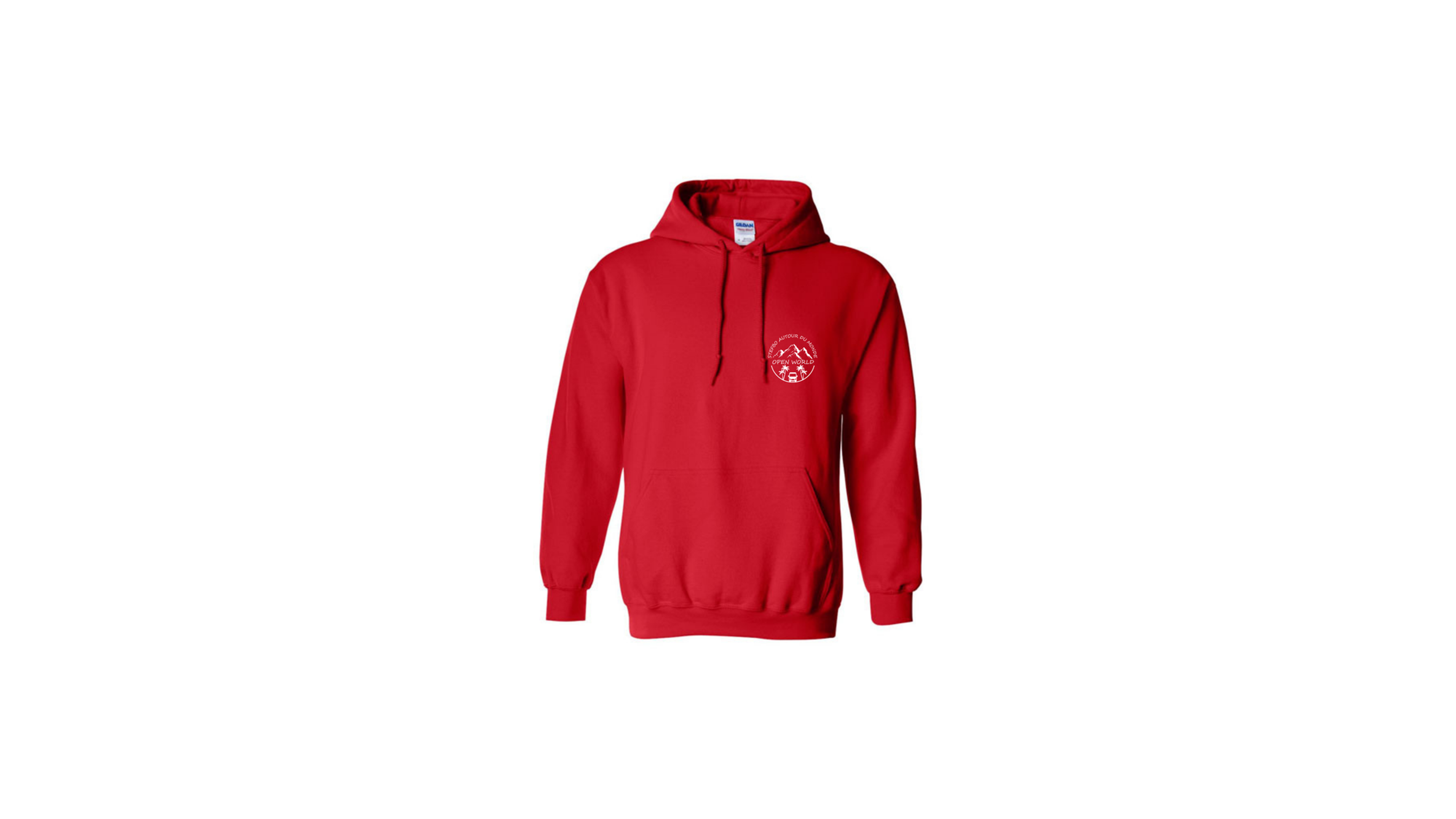 Hoodie Stefbo - L'Essentiel du Nomade - Rouge