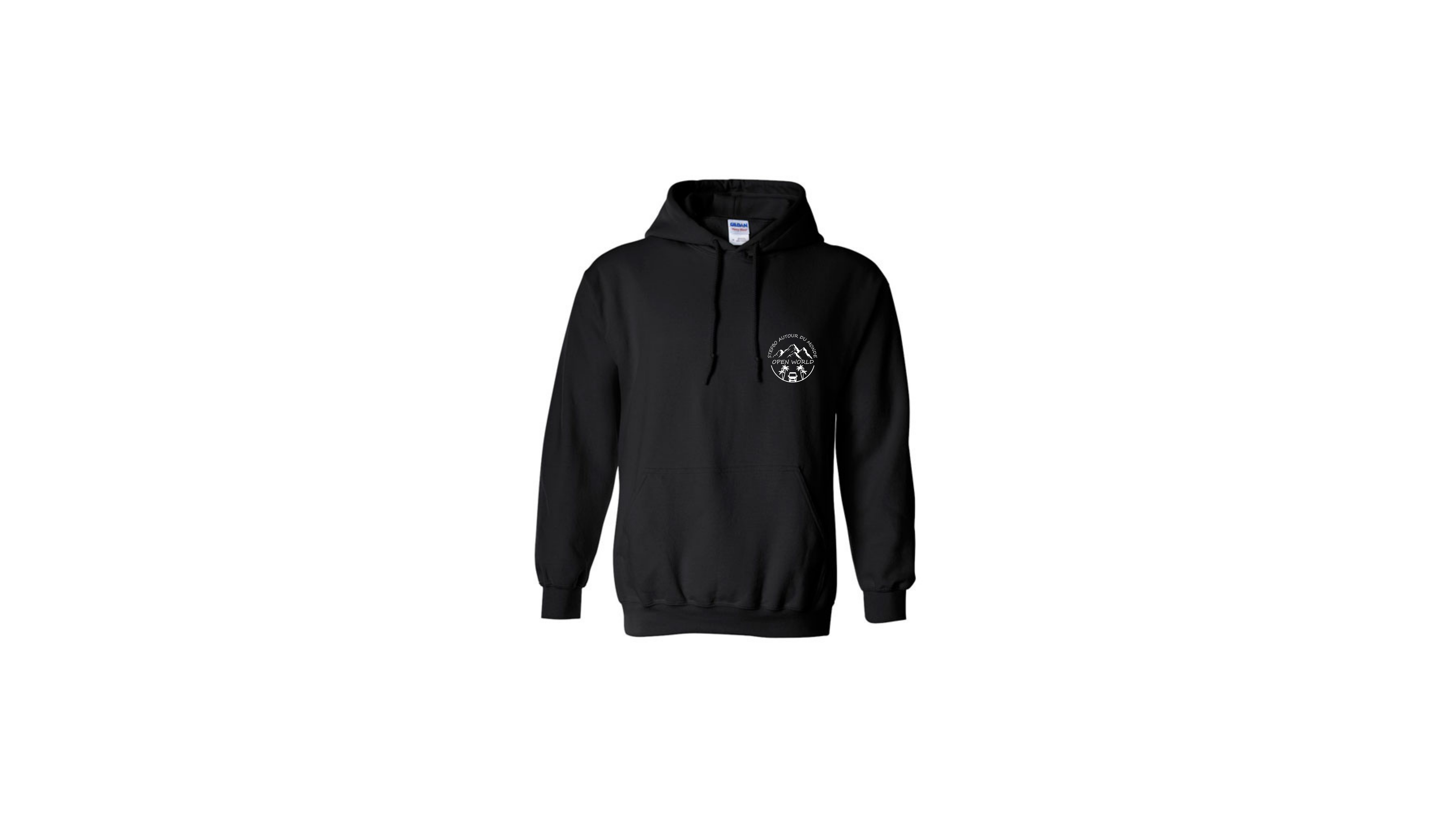 Hoodie Stefbo - Édition Exploration - Noir