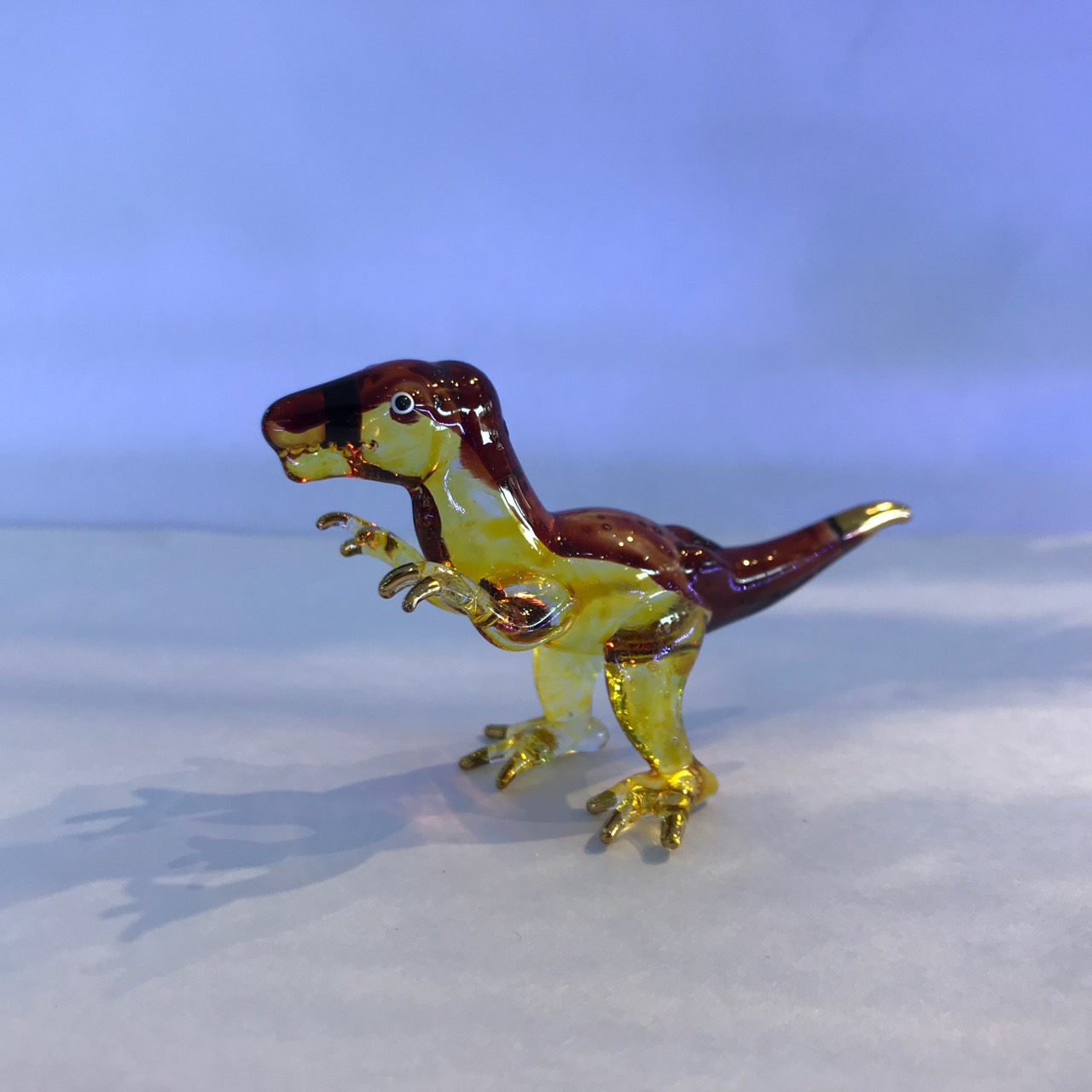 T Rex Dinosaur Glass Figurine