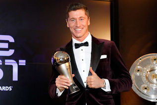 Robert Lewandowski crowned the best player in the world at The Best FIFA awards