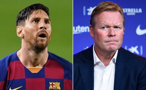 Ronald Koeman claims that Lionel Messi 'disguised everything' wrong at Barcelona