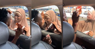 Man tells street beggar to kiss him before giving her money