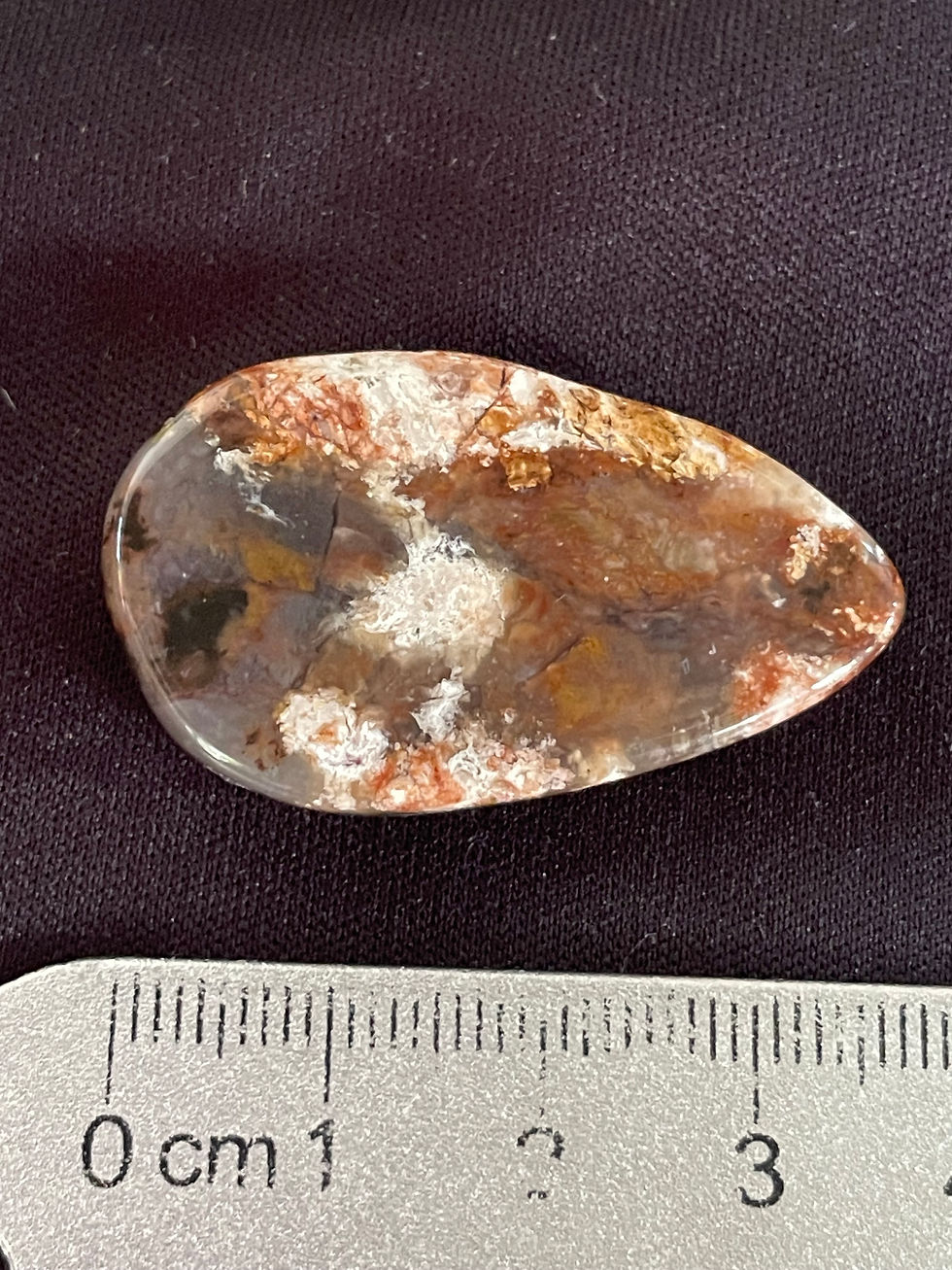 Thumbnail: Smoky Plume Agate Cabochon
