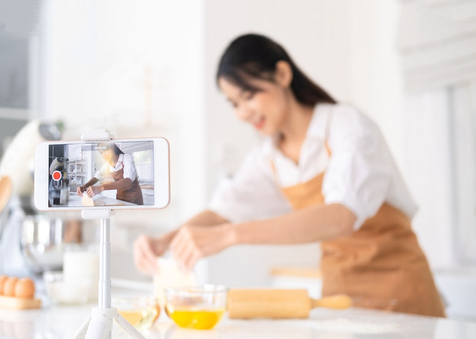 Chef cooking food showing an example of a B-roll footage