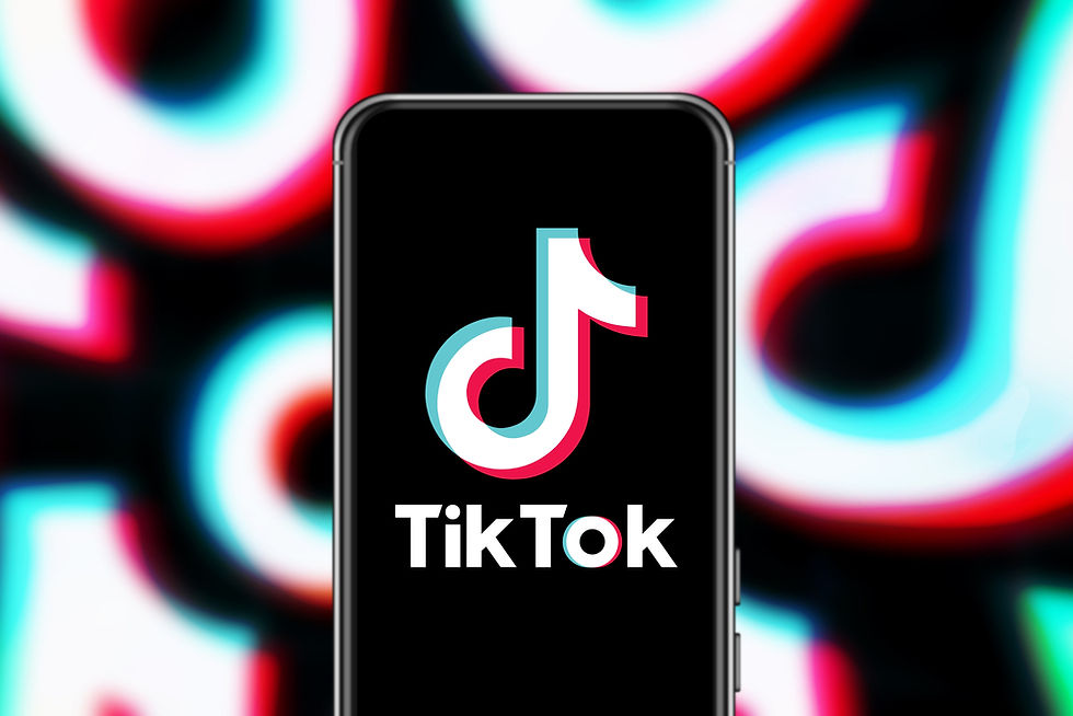 TikTok icon on a phone