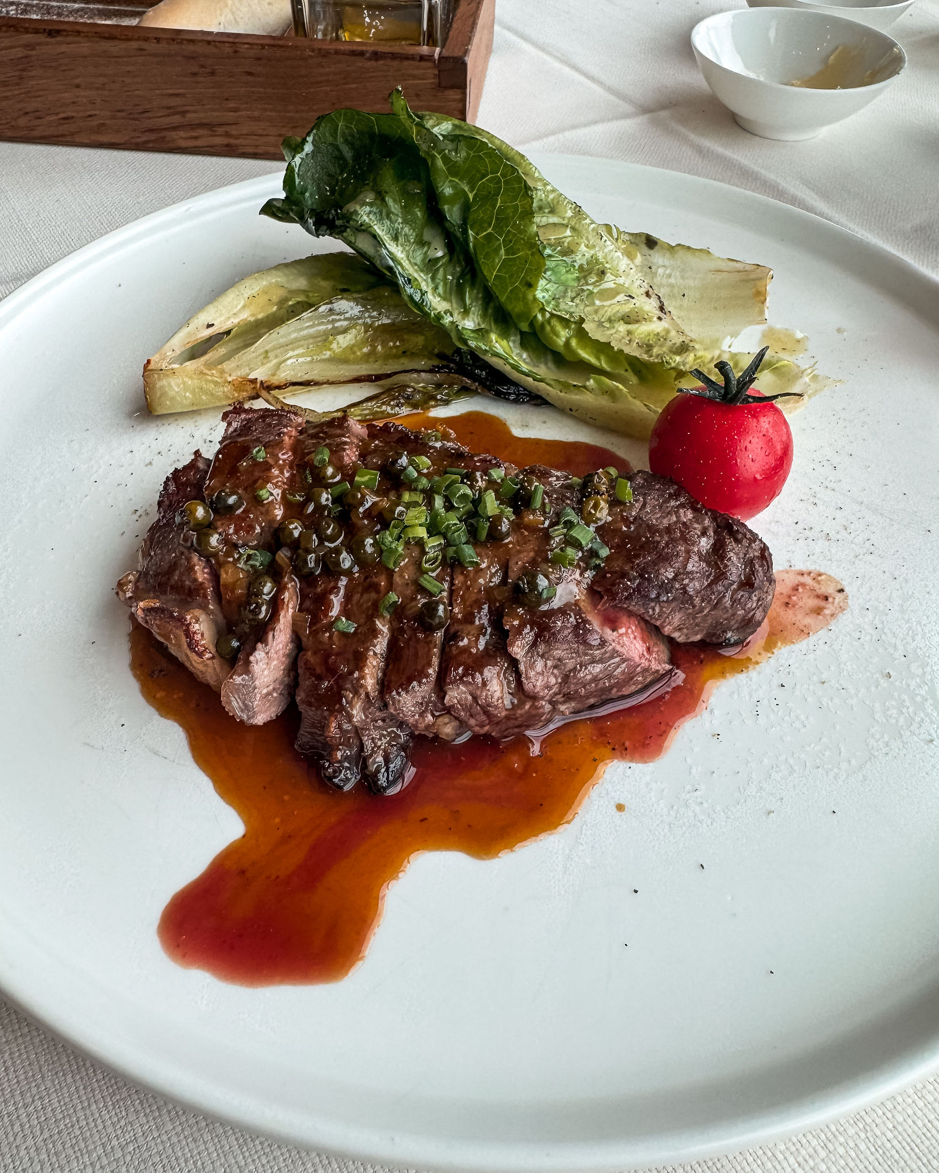 Medium-rare steak