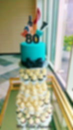 Cupcake Tower 80th Birthday Music Comedy Medical Symbol Star of David
