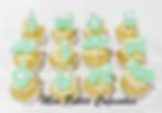 Baby Shower Mini Cupcakes Green
