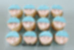 Baby Shower Cupcake Baby Face Boy