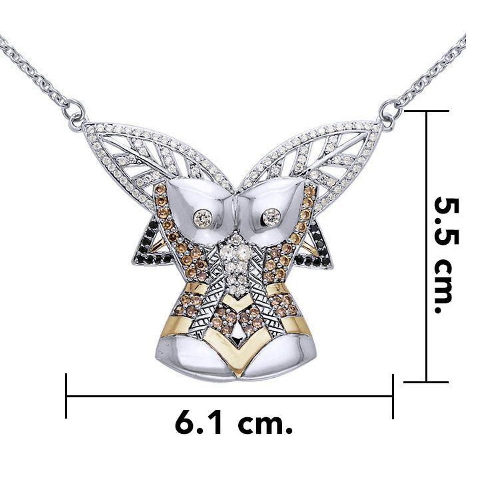 Thumbnail: The Over Corset ~ A Dali-inspired Fine Sterling Silver with Gold Plate Accent Je