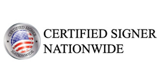Certified Signer Nationwide logo with American flag emblem