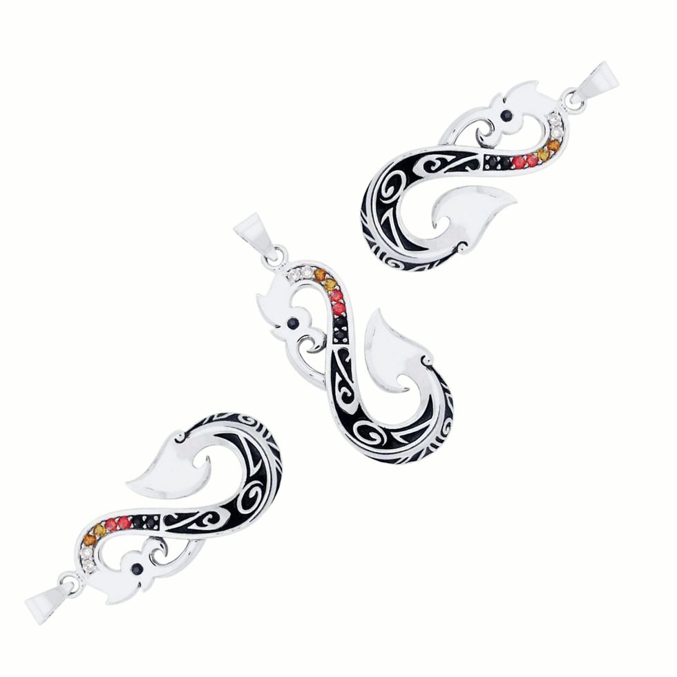 Thumbnail: A showcase of unique beauty ~ Viking Urnes Animal Sterling Silver Pendant TPD220