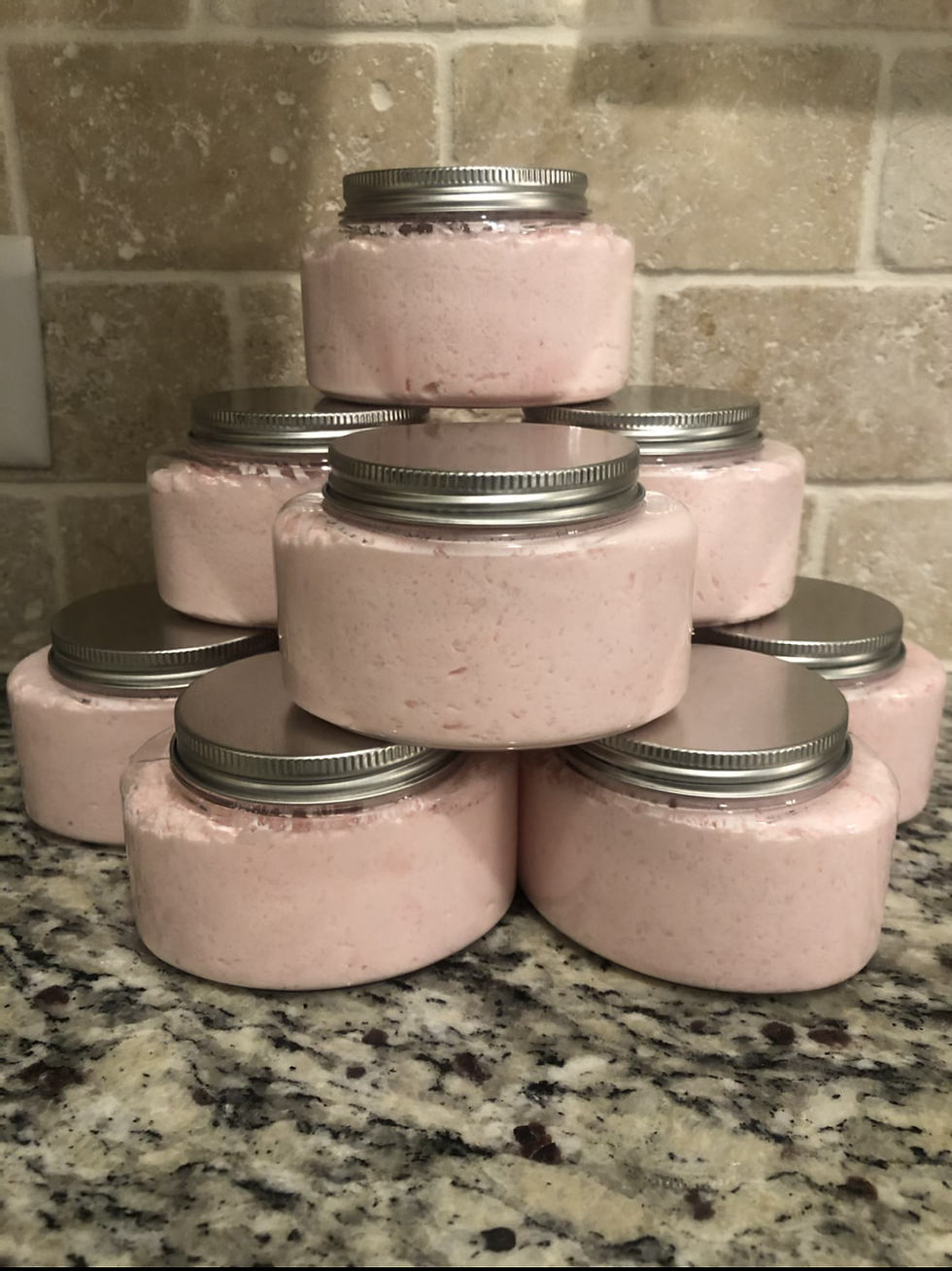 Thumbnail: Luxurious Fluffy Whipped Body and Face Soap,  Succulent Strawberry 