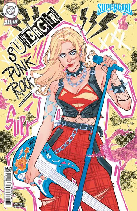 SUPERGIRL #9 CVR F MARGUERITE SAUVAGE PUNK ROCK CARD STOCK VAR