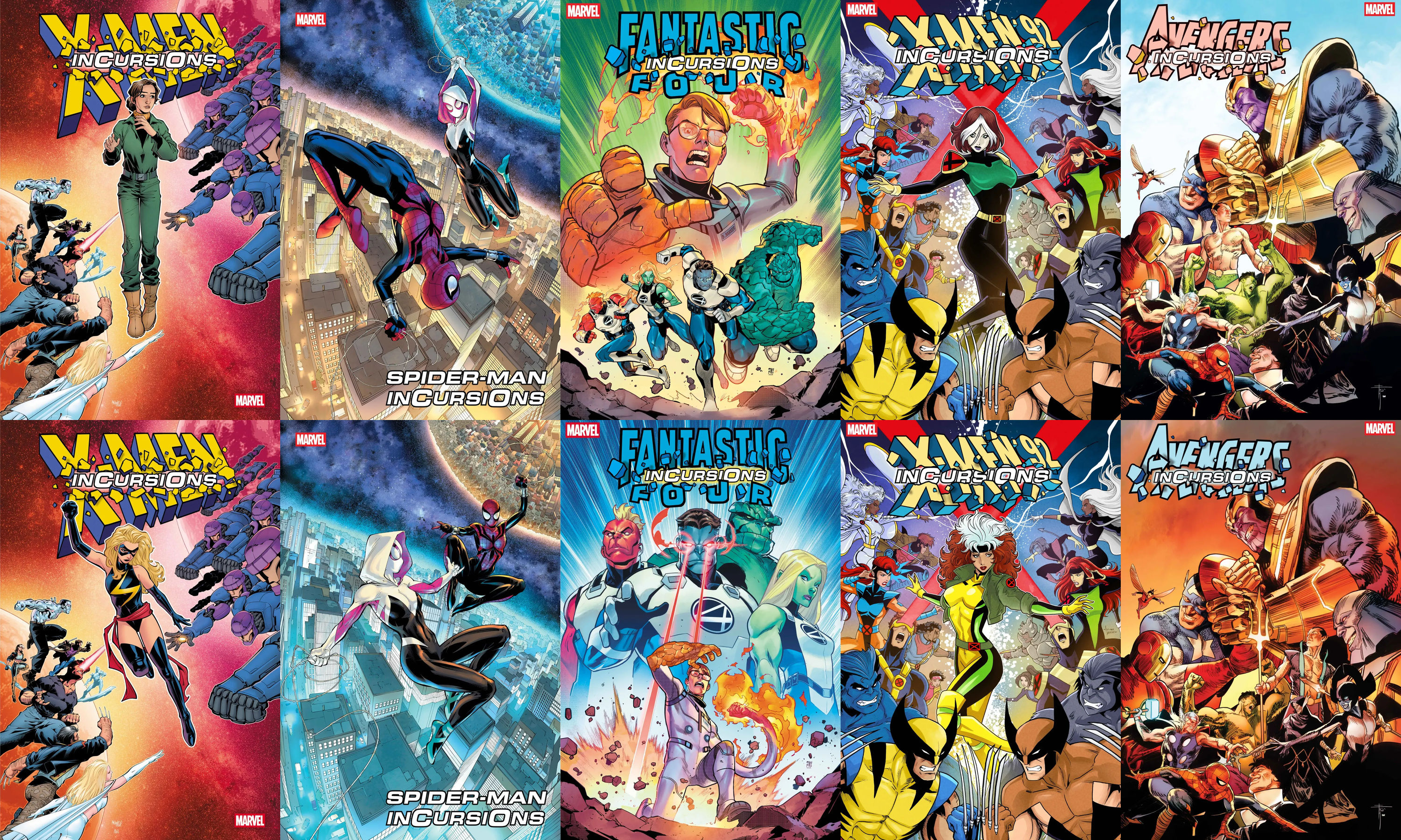 Marvel Incursions 10-Book A/B Cover Set