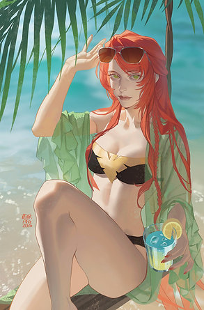MARVEL SWIMSUIT: BRAND NEW BEACH DAY #1 107-bk 100pick + (4)1:25(2)1:50,1:100