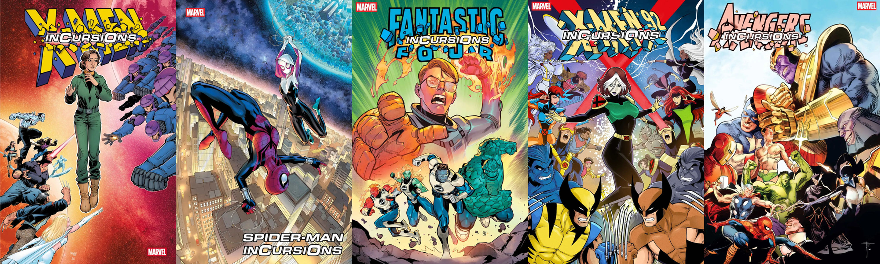 Marvel Incursions 5 One-Shot Set, all cvr A's