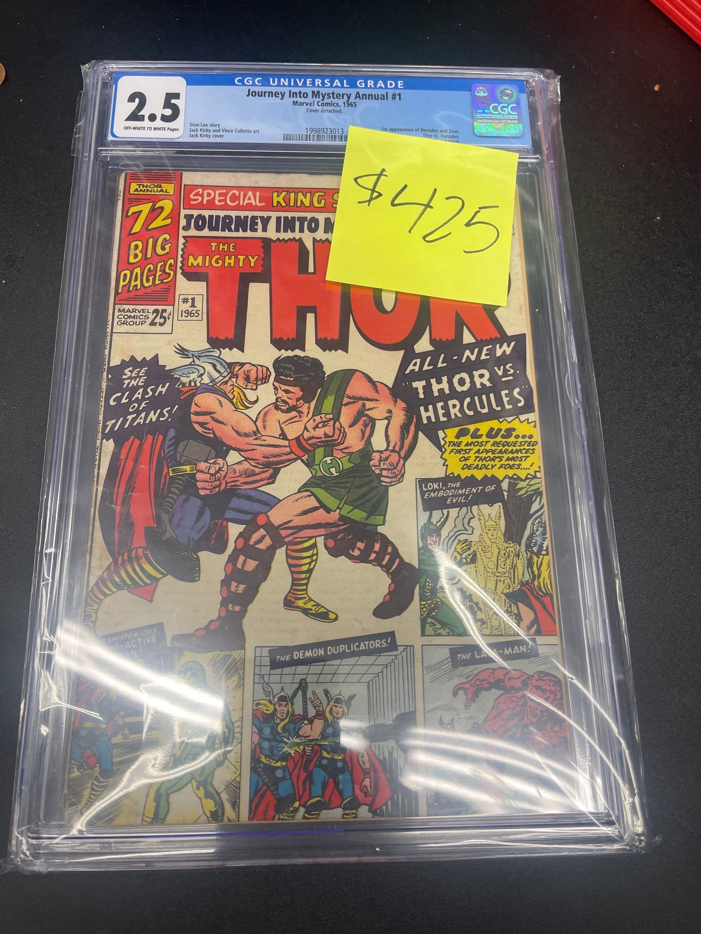 Journey into Mystery annual CGC 2.5