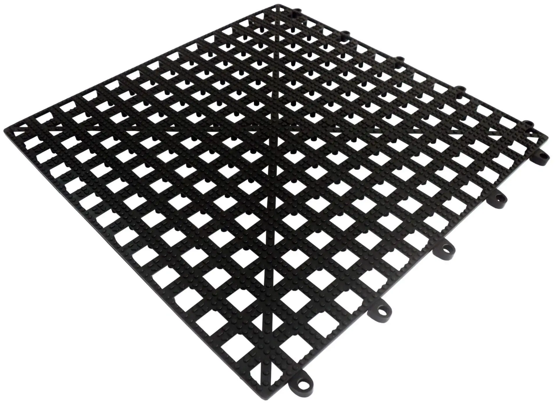 Bar Shelf Interlocking Tile Black 13"x 13"