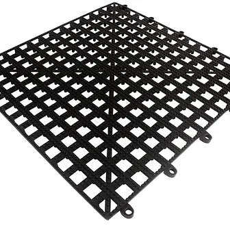 Bar Shelf Interlocking Tile Black 13"x 13"