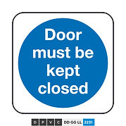 Door must be kept closed