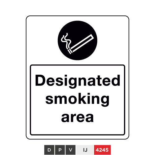 Designated smoking area