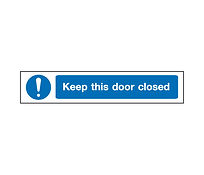 Keep this door closed
